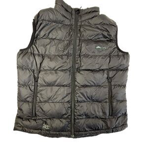 Cordillera 700 Fill Goose Down Puffer Vest Men Large Black Full Zip Jacket